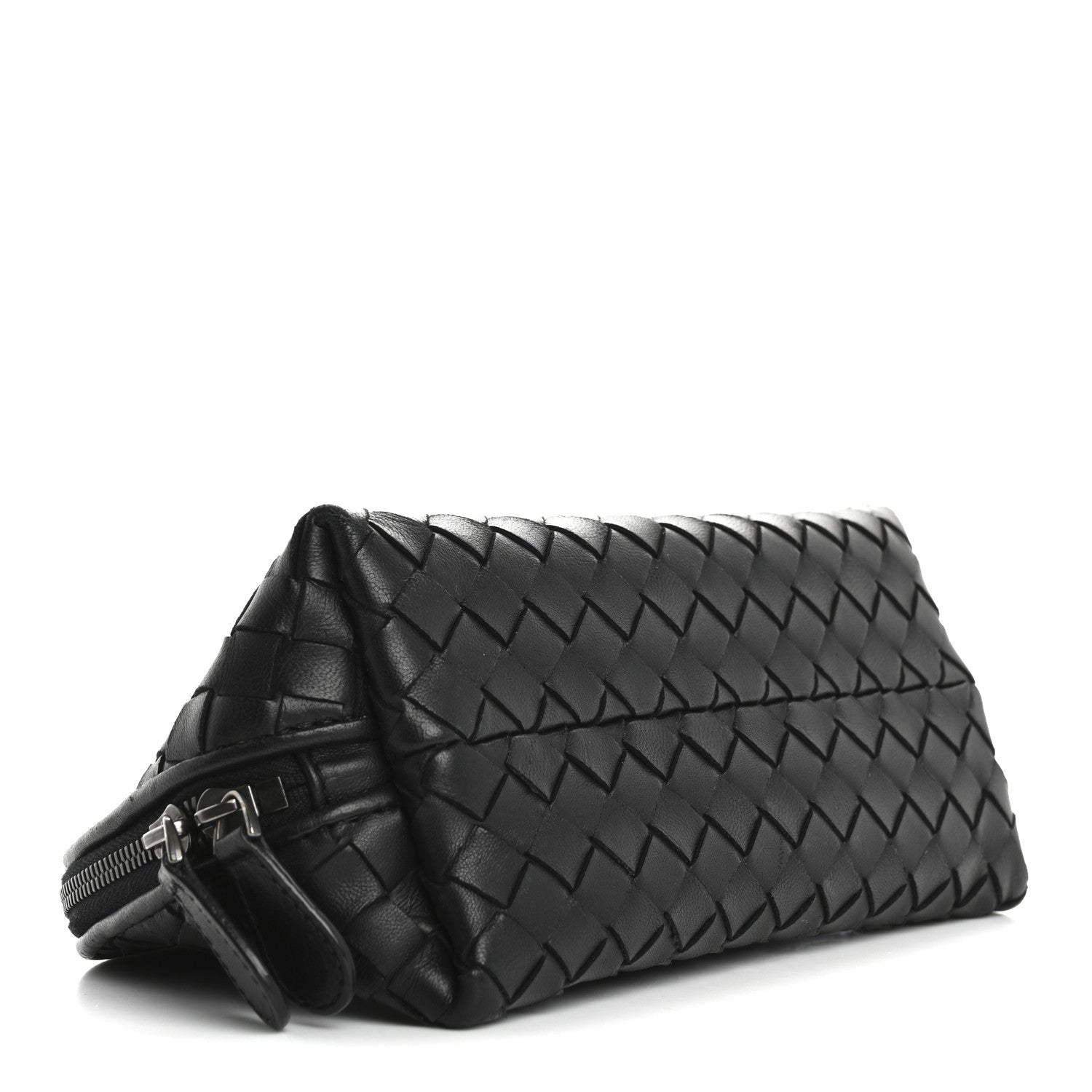 Bottega Veneta Nappa Intrecciato Small Cosmetic Pouch Black 4 of 7