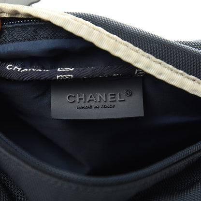 Chanel Nylon Mesh Sport Belt Bag Navy White 6 of 12