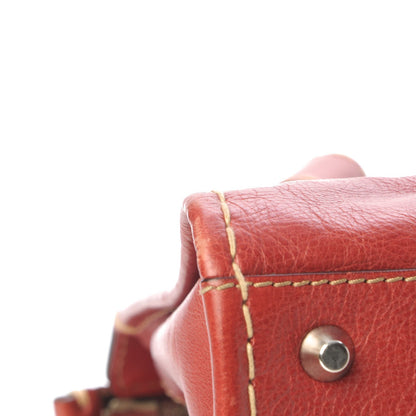 Chloe Calfskin Edith Satchel Whiskey 8 of 12
