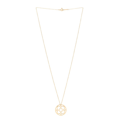 Tiffany 18K Yellow Gold Paloma Picasso Zellige Medallion Pendant Necklace 2 of 4