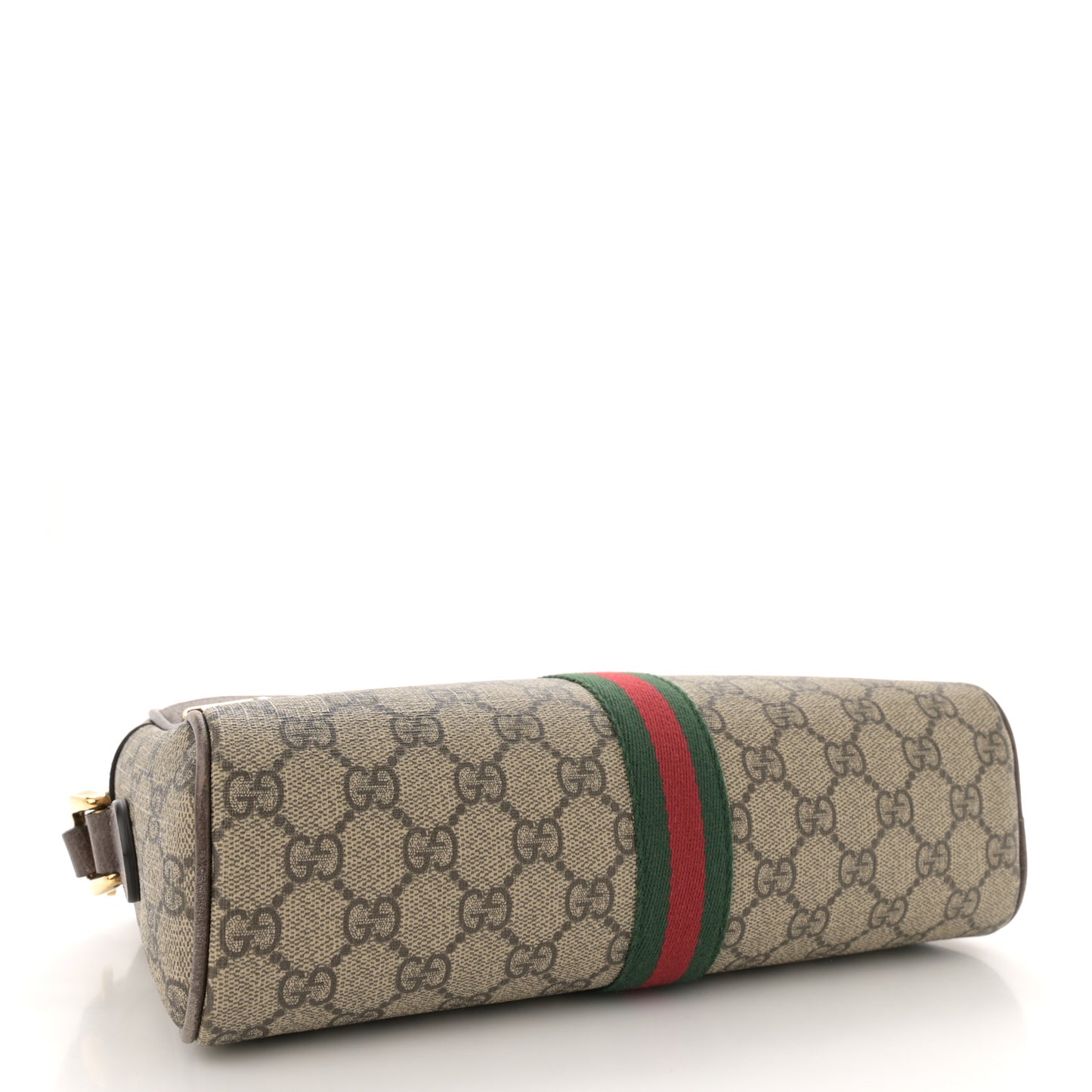 GG Supreme Monogram Web Small Ophidia Shoulder Bag Brown