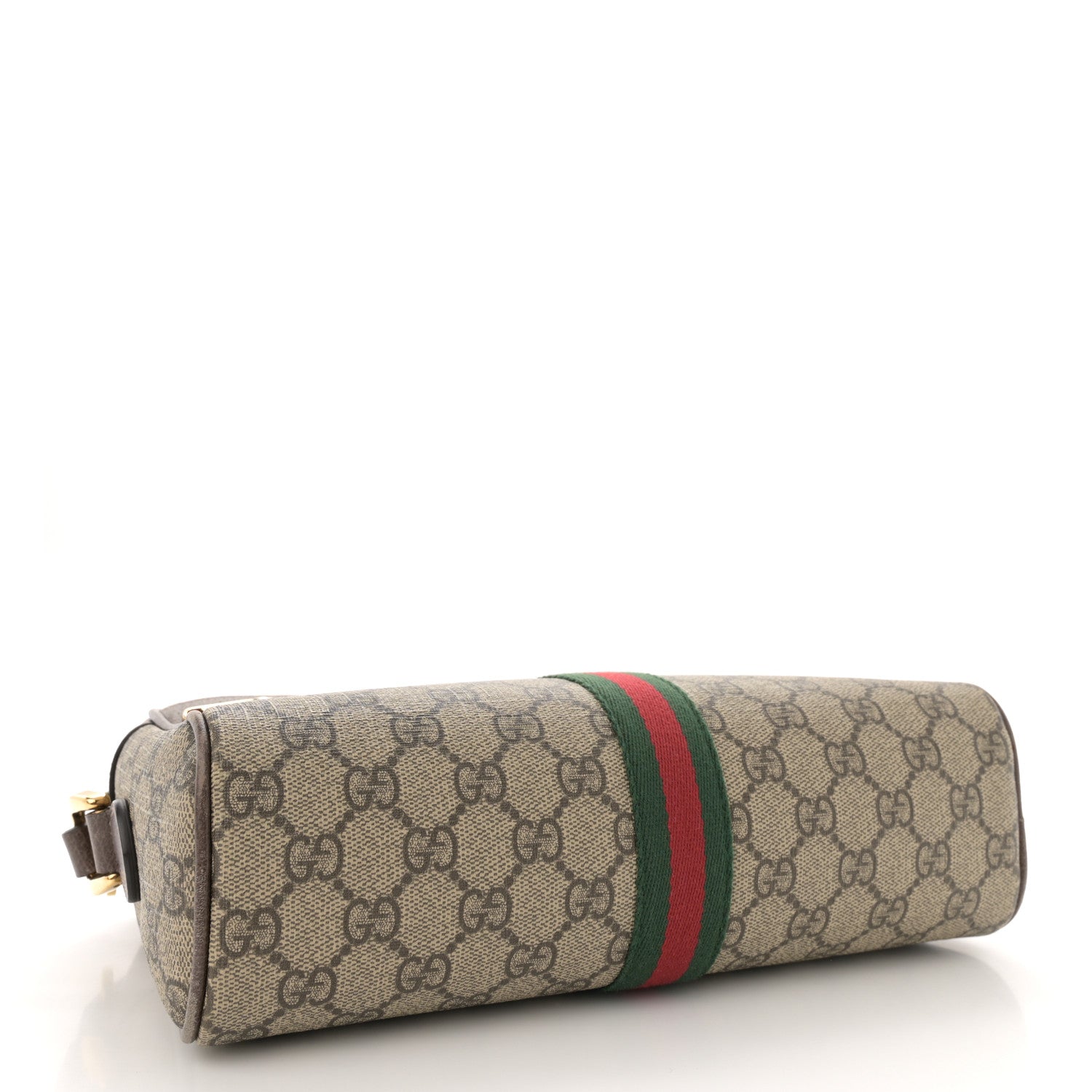 Gucci GG Supreme Monogram Web Small Ophidia Shoulder Bag Brown 4 of 12