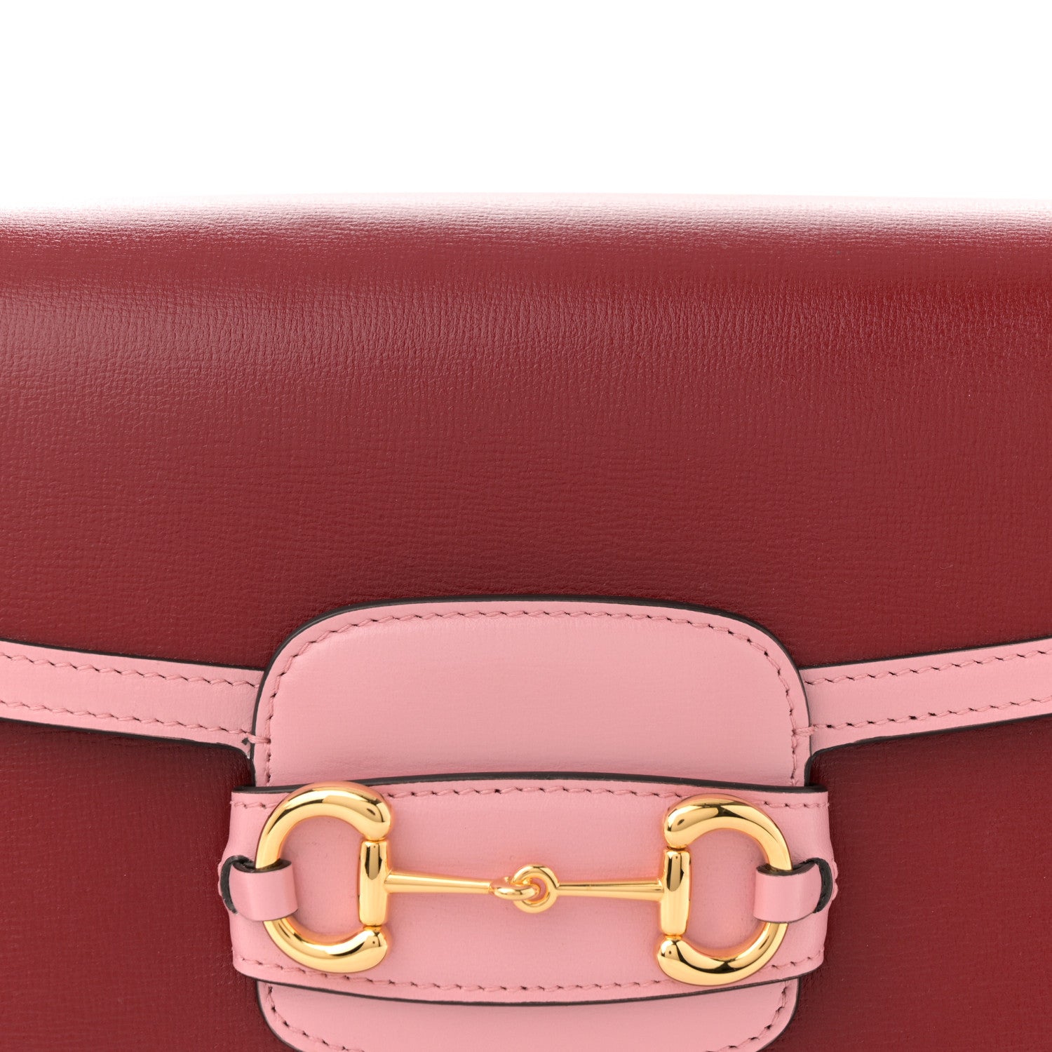 Gucci Azalea Calfskin Horsebit 1955 Shoulder Bag New Cherry Red Wild Rose 8 of 10