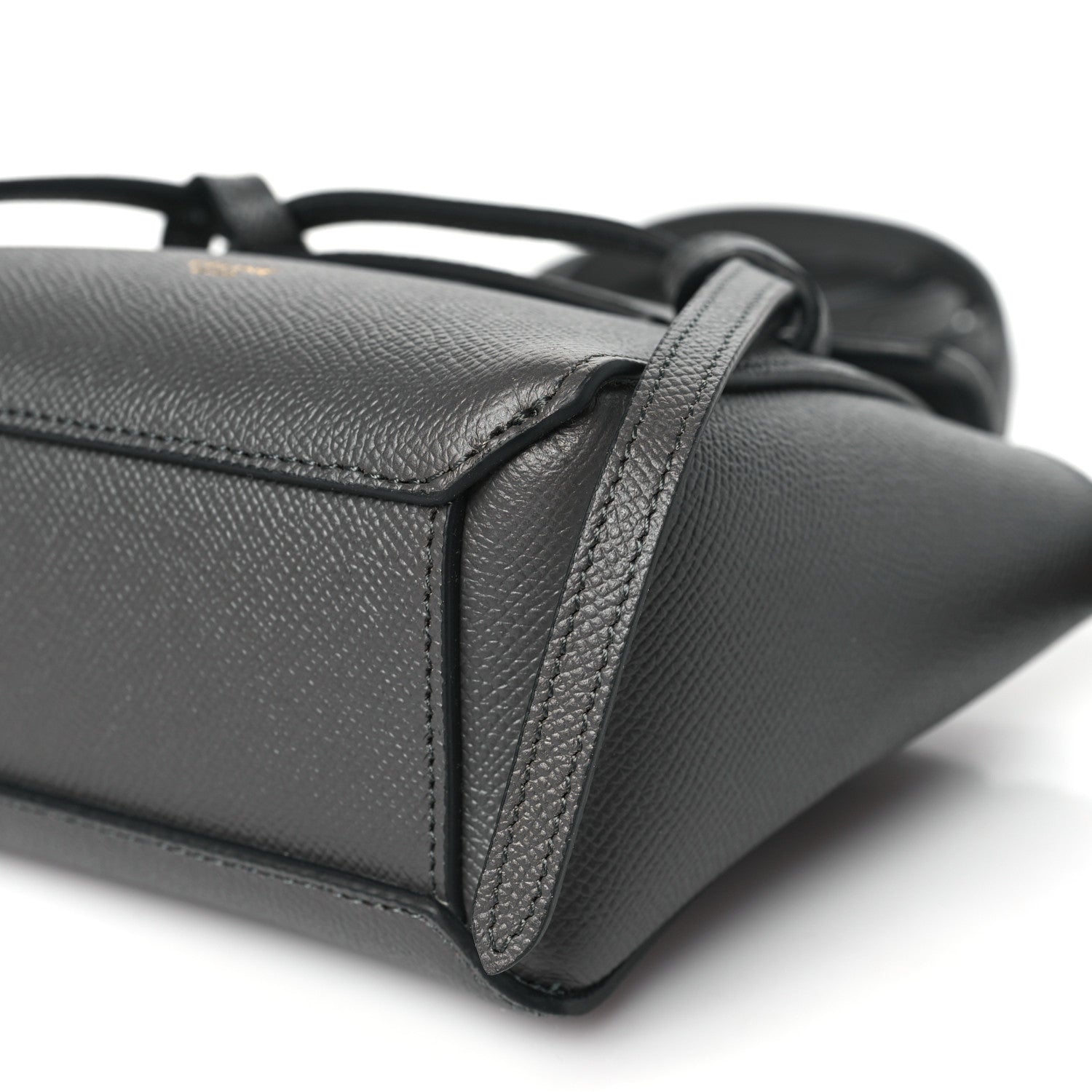 Celine Grained Calfskin Pico Belt Bag Grey 11 of 11