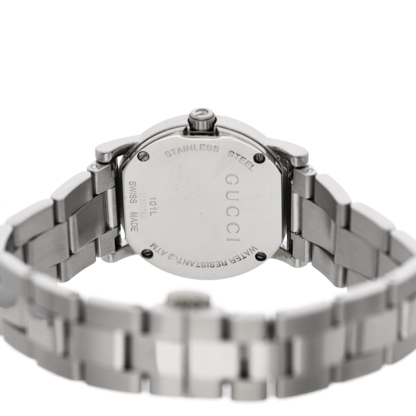 Stainless Steel Diamond Bezel Mother of Pearl 27mm 101L Quartz Watch