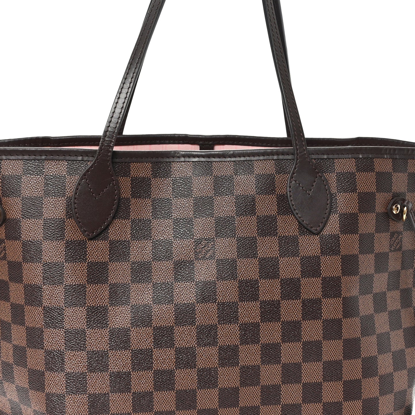 Damier Ebene Neo Neverfull MM Rose Ballerine