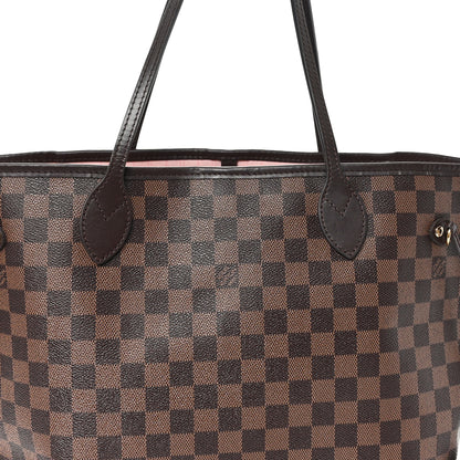 Louis Vuitton Damier Ebene Neo Neverfull MM Rose Ballerine 9 of 11