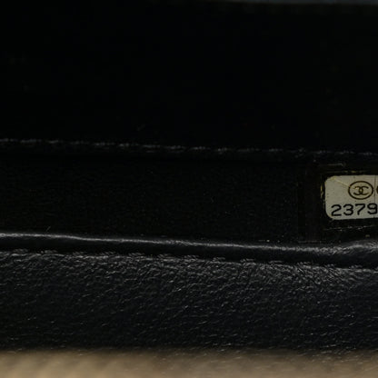 Chanel Caviar Quilted Large CC Filigree Vanity Case Beige Black 8 of 11