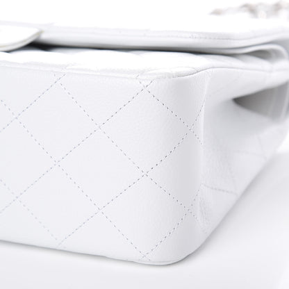 Chanel Caviar Quilted Jumbo Double Flap White 10 of 10