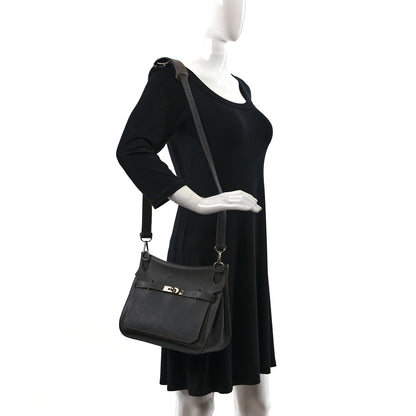 Hermes Taurillon Clemence Eclat Jypsiere 28 Etain Etoupe 2 of 11