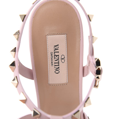 Valentino Garavani Calfskin Rockstud 60mm City Sandals 40 Water Rose 7 of 8