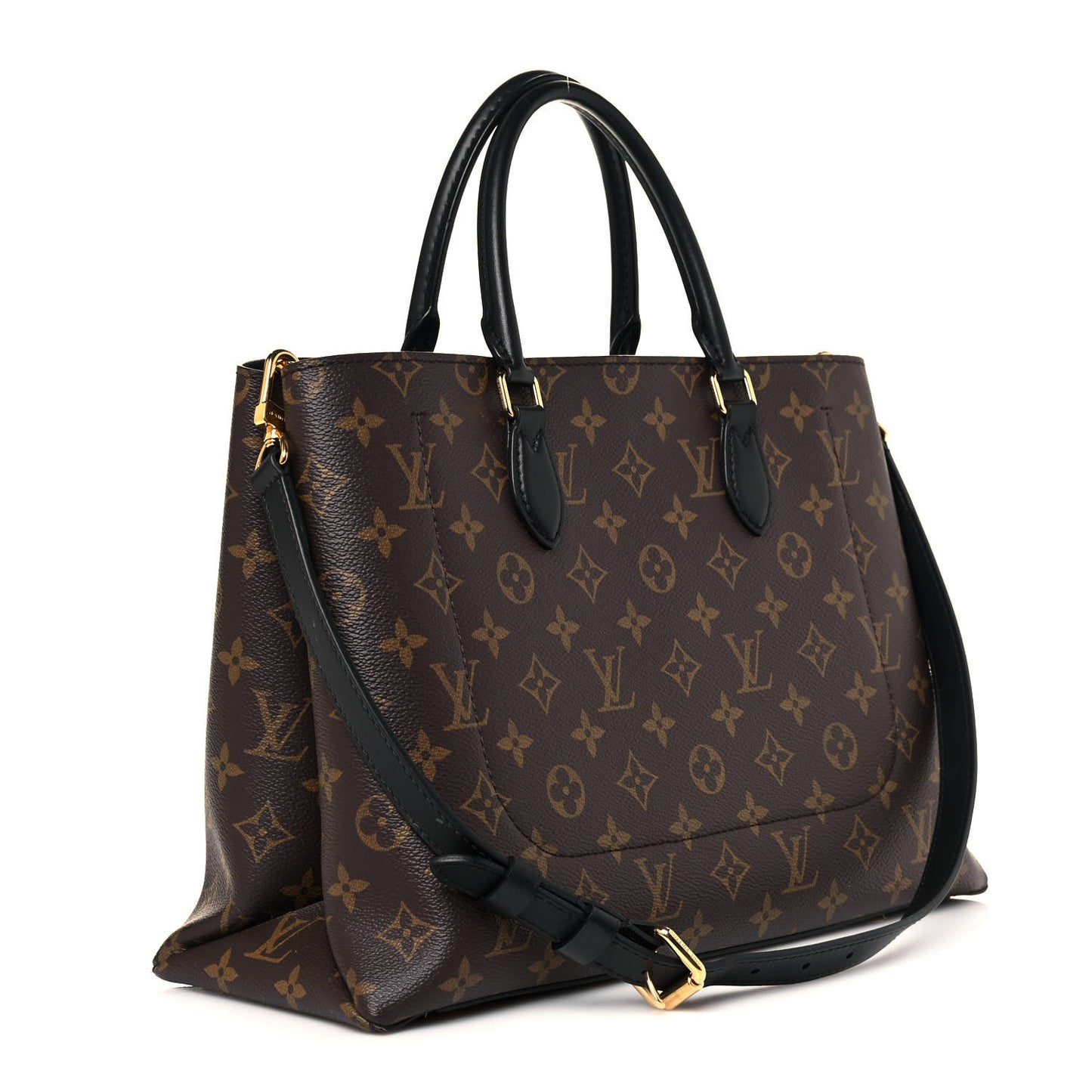 Monogram Flower Tote Black