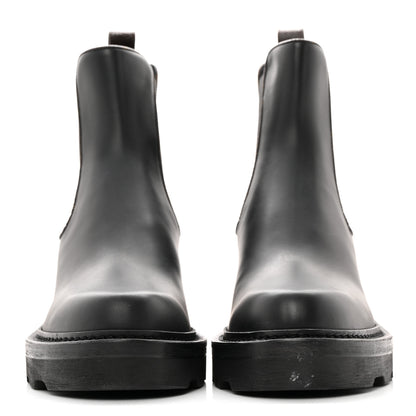 Louis Vuitton Calfskin Monogram Beaubourg Ankle Boots 38 Black 2 of 14