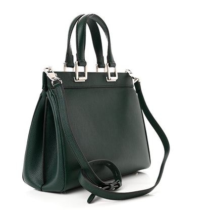 Gucci Grainy Calfskin Small Zumi Top Handle Bag Vintage Green 3 of 10
