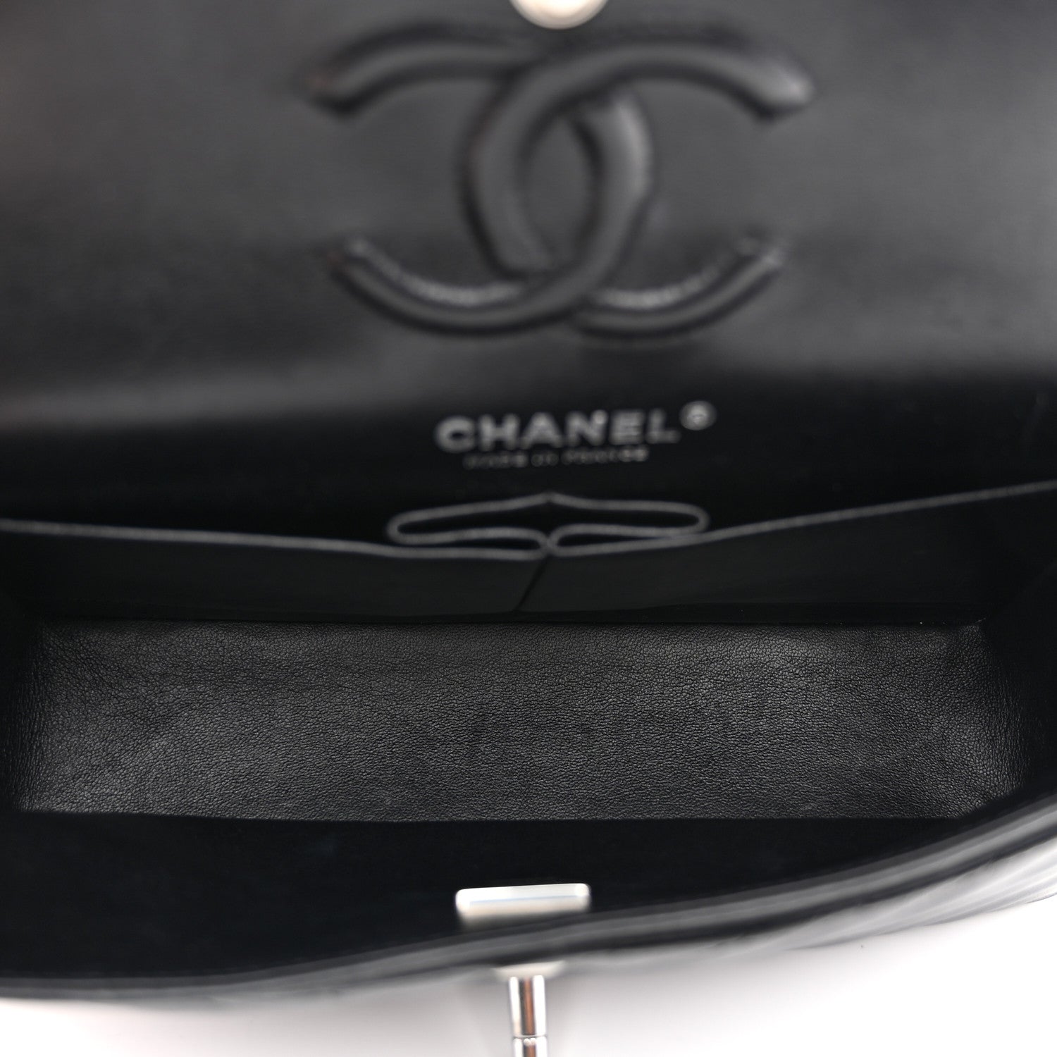 Chanel Calfskin Chevron Quilted Small Double Flap Black 5 of 10