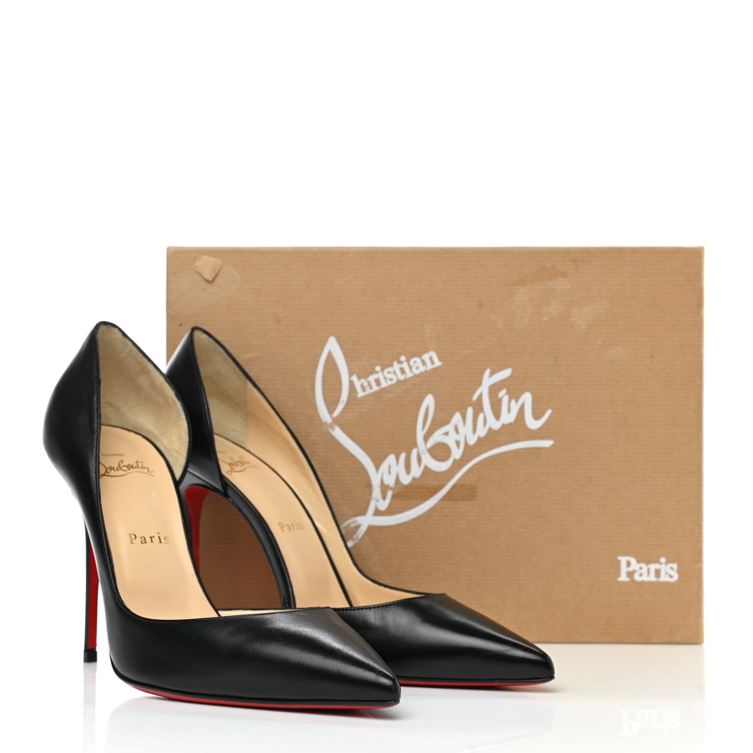 Christian Louboutin Shiny Nappa Iriza 100 Pumps 39 Black 8 of 8