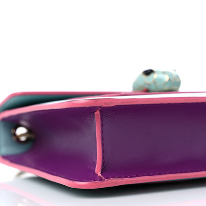 Bulgari Calfskin Serpenti Forever Crossbody Bag Light Blue 7 of 10