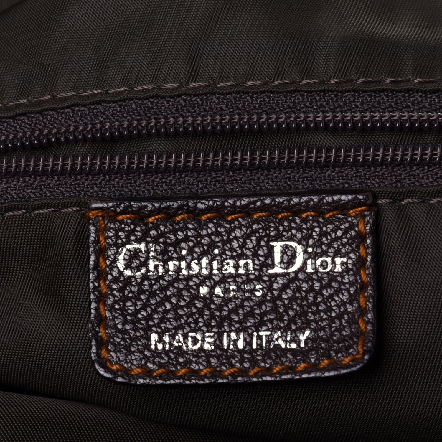 Christian Dior Monogram Buckle Hobo Marron Fonce 6 of 15