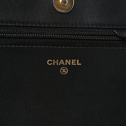 Chanel Caviar Quilted Boy Wallet On Chain WOC Black 5 of 10