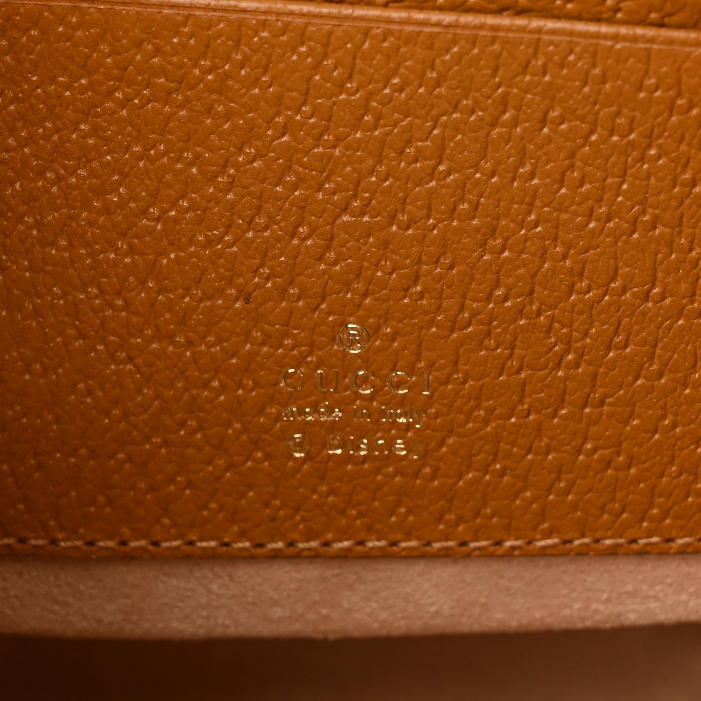 X DISNEY Mini Vintage GG Supreme Monogram Mickey Mouse Round Backpack Beige Vintage Sun Oil