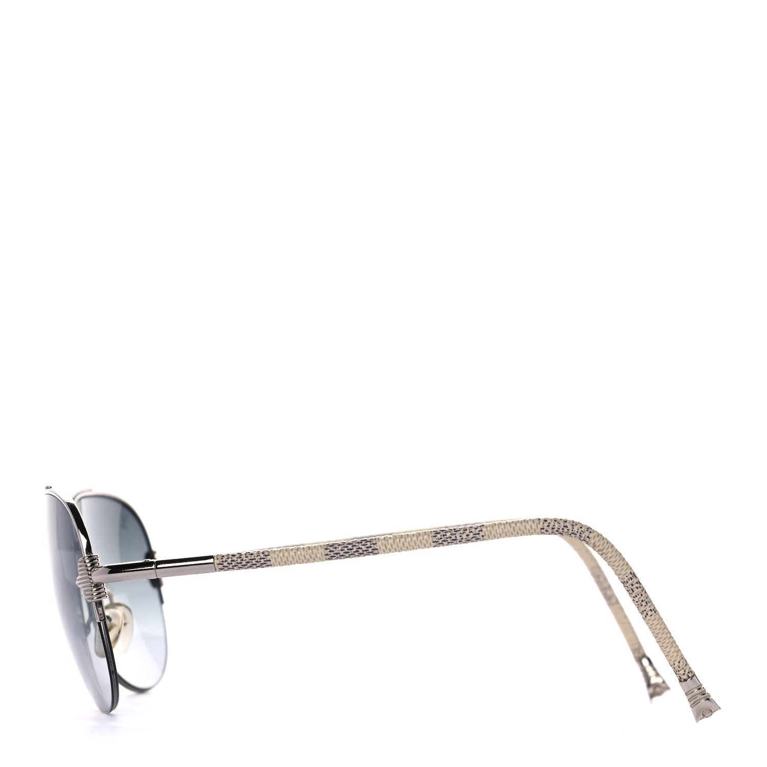 Louis Vuitton Damier Azur Petite Viola Pilote Aviator Sunglasses Z0570U 3 of 10