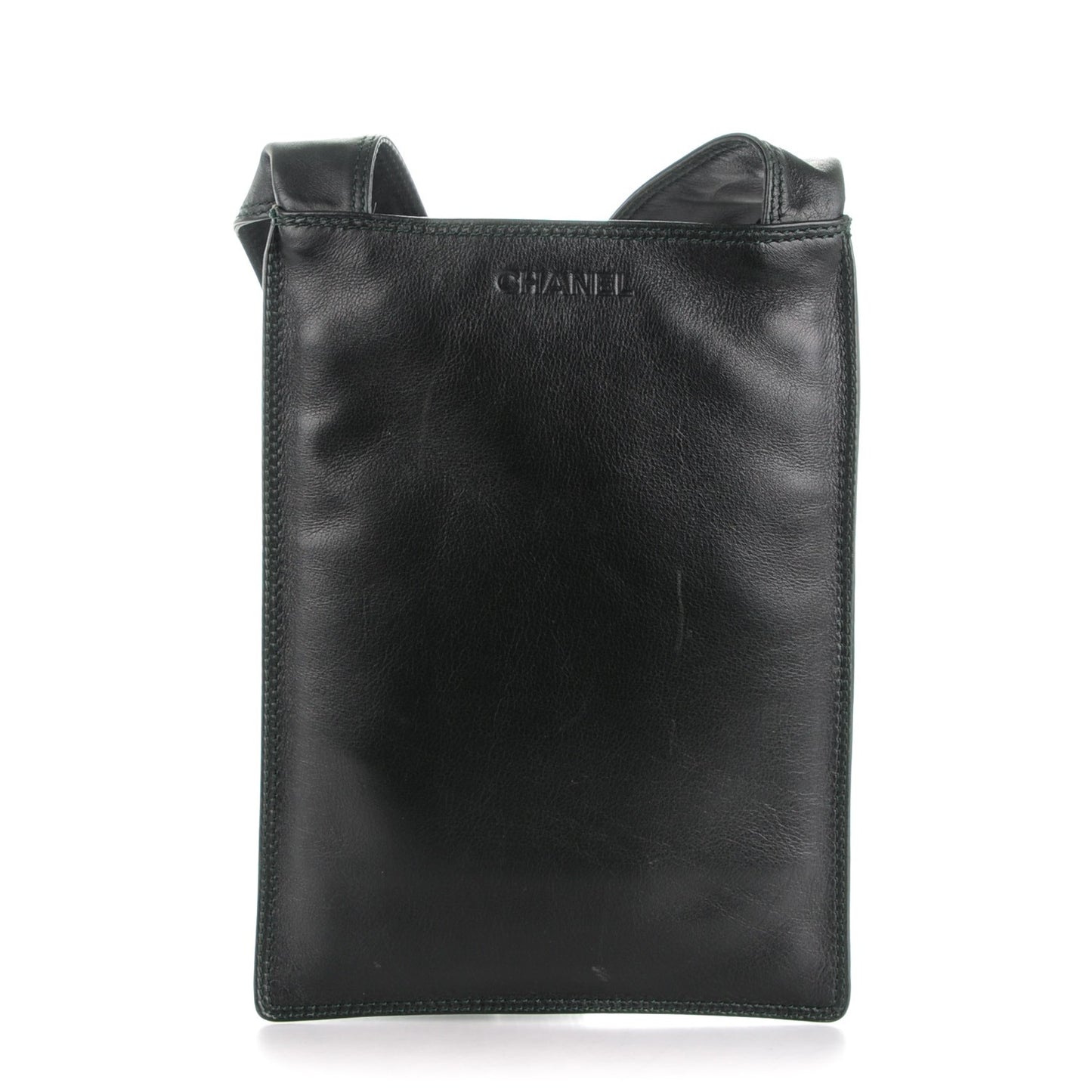 Lambskin Shoulder Bag Dark Green
