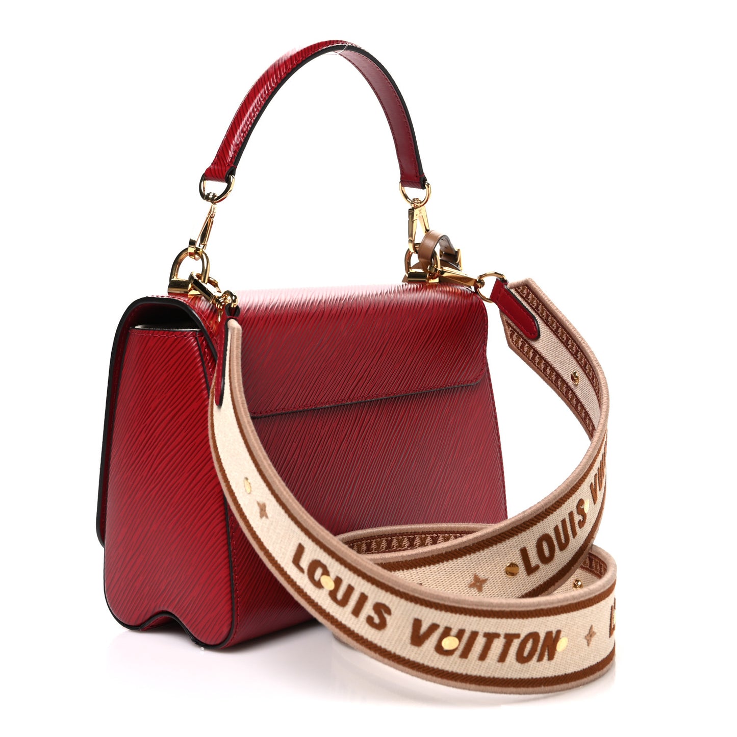 Epi Twist Shoulder Bag MM Rouge
