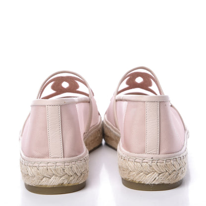 Chanel Mesh Grosgrain CC Espadrilles 42 Pink 7 of 11
