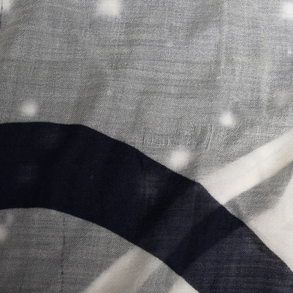 Chanel Cashmere CC Square Scarf Blue 6 of 7