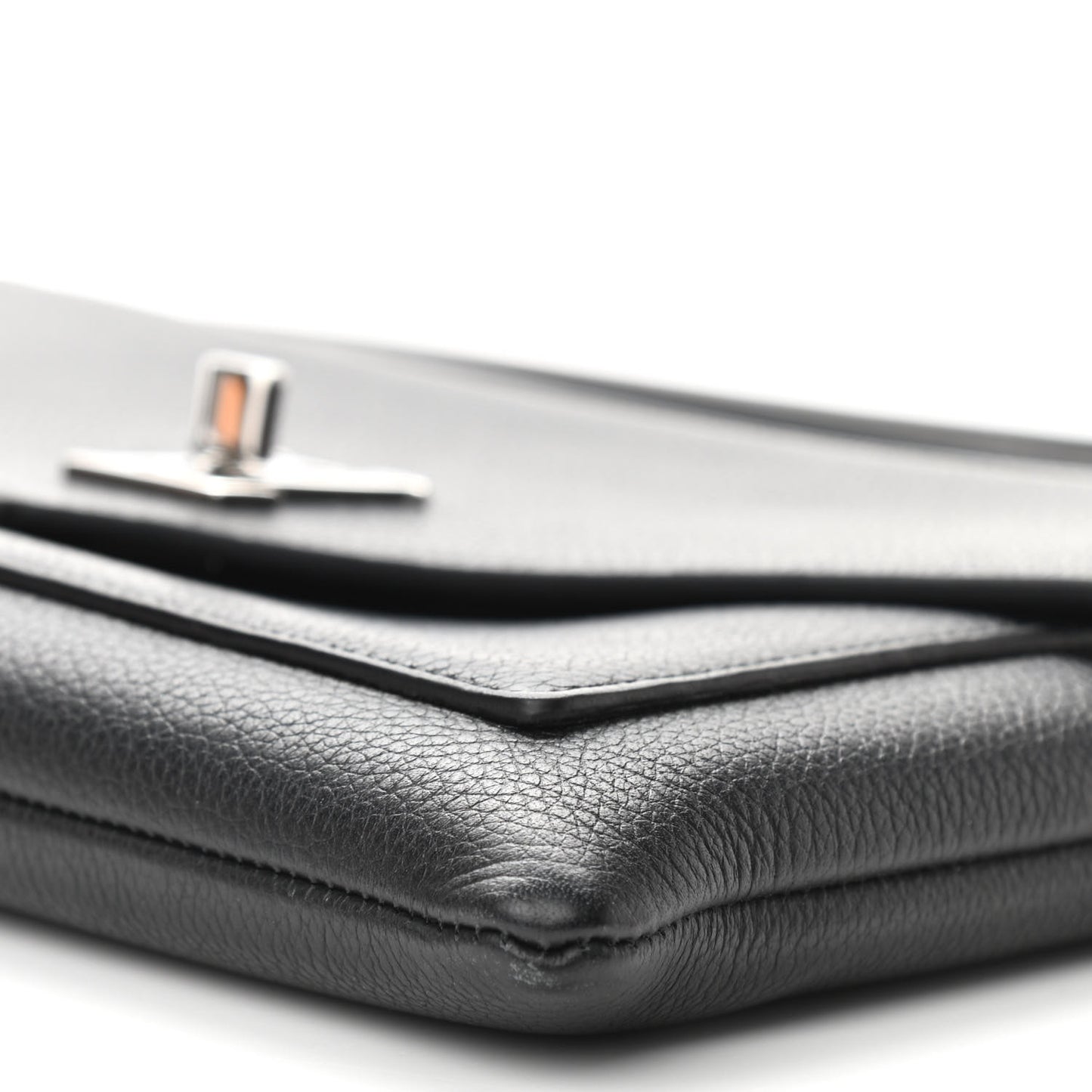 Soft Calfskin My Lockme Pochette Black