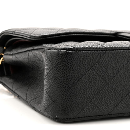 Chanel Caviar Quilted Medium Double Flap Black 9 of 11