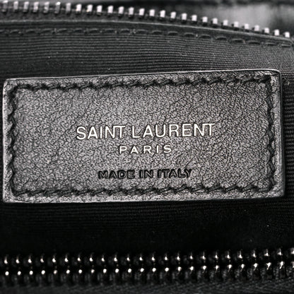 Saint Laurent Calfskin Y Quilted Monogram Monochrome Medium Loulou Chain Satchel Black 7 of 11