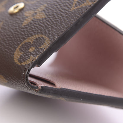 Louis Vuitton Monogram Zoe Wallet Rose Ballerine 7 of 11