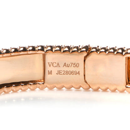 Van Cleef & Arpels 18K Rose Gold Perlee Signature Bangle Bracelet M 4 of 4