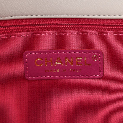 Chanel Lambskin Quilted Medium In The Loop Handle Flap Bag White 5 of 9