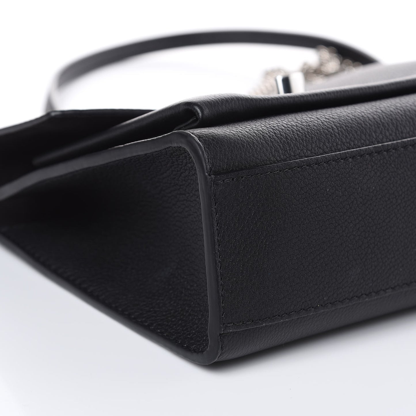 Soft Calfskin My Lockme Chain Bag BB Black