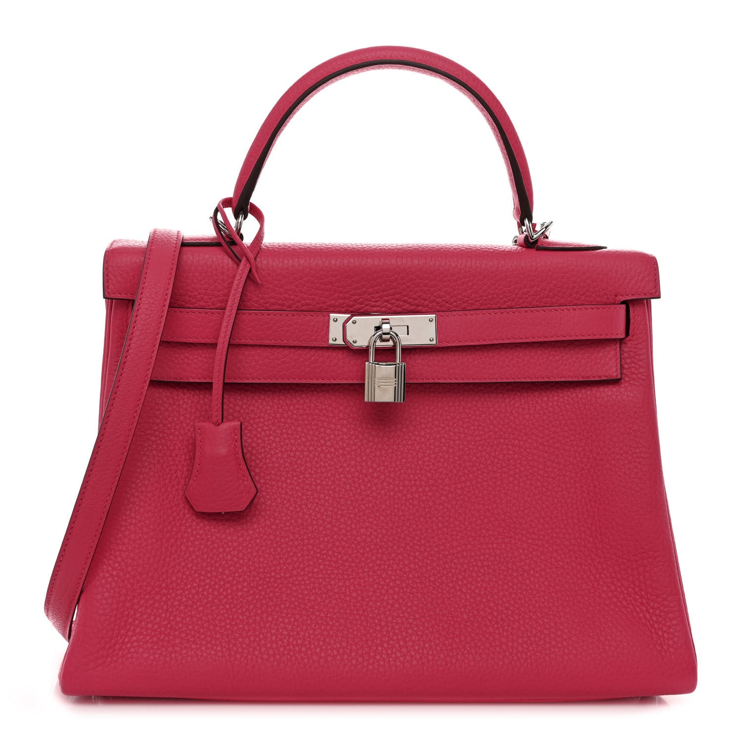 Hermes Taurillon Clemence Kelly Retourne 32 Rose Extreme 1 of 12