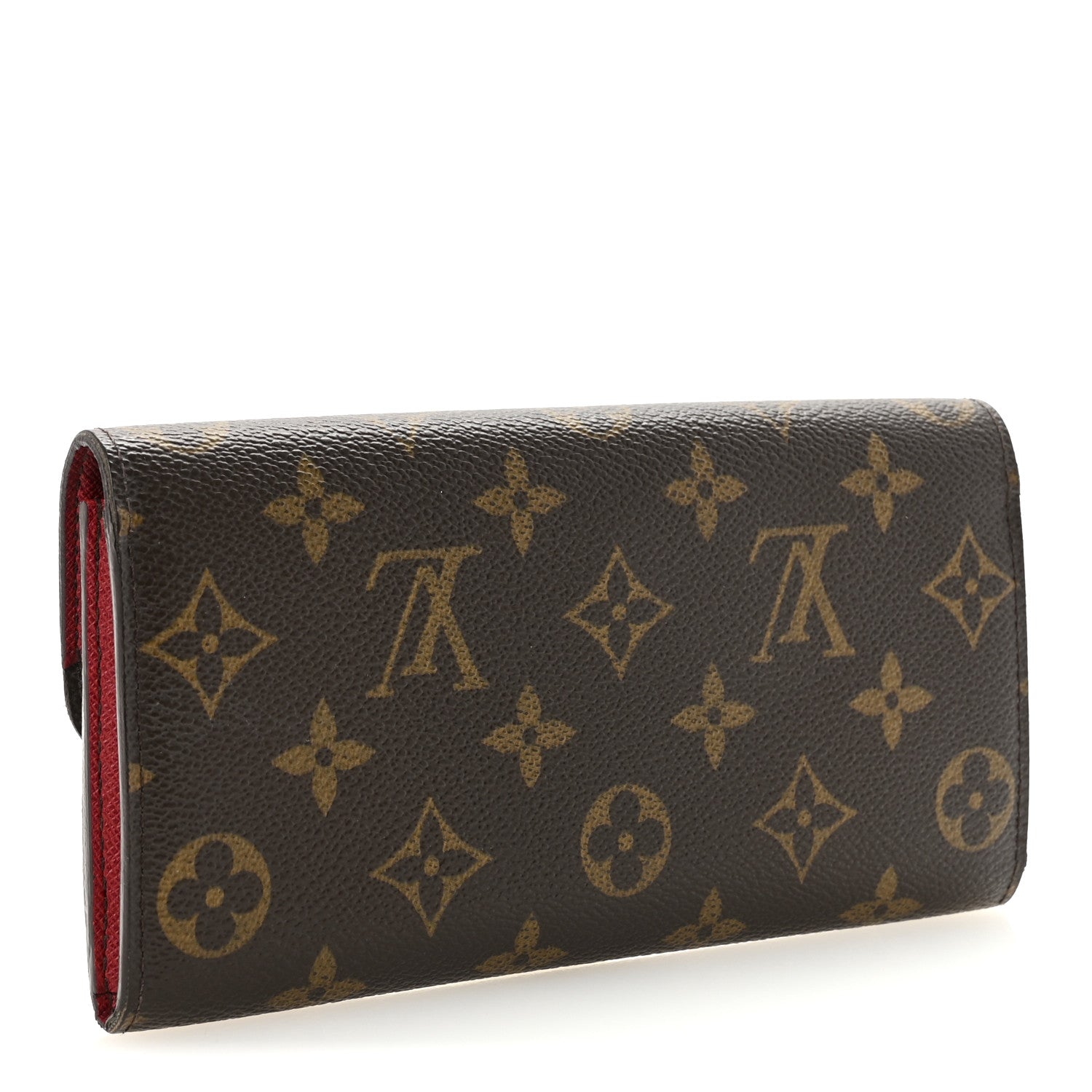 Louis Vuitton Monogram Emilie Wallet Red 3 of 7