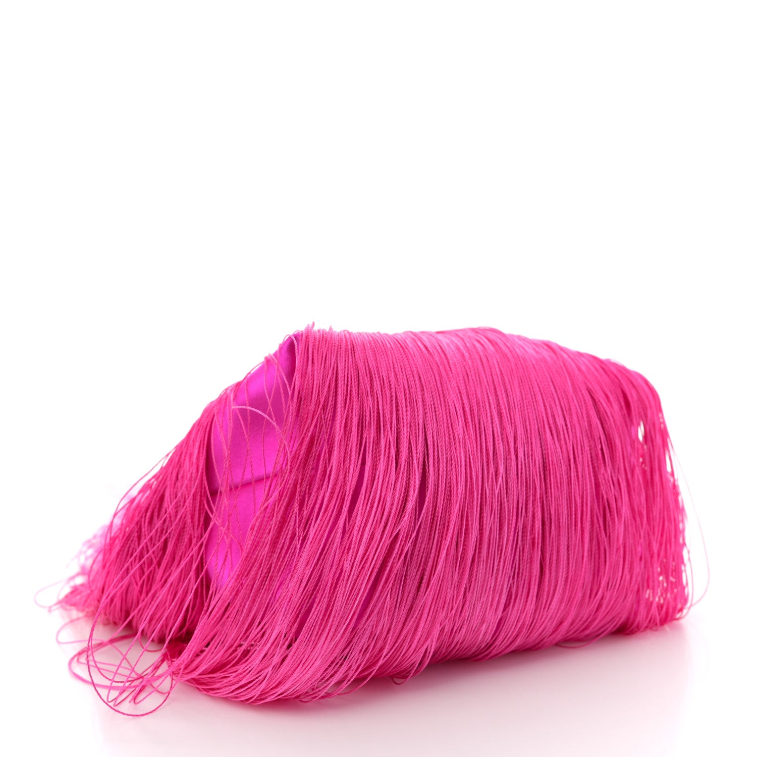 Jimmy Choo Satin Fringe Bon Bon Bag Fuchsia 4 of 11