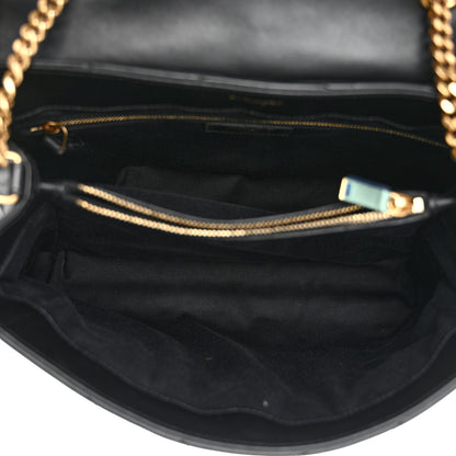Saint Laurent Calfskin Y Quilted Monogram Medium Loulou Chain Satchel Black 5 of 15