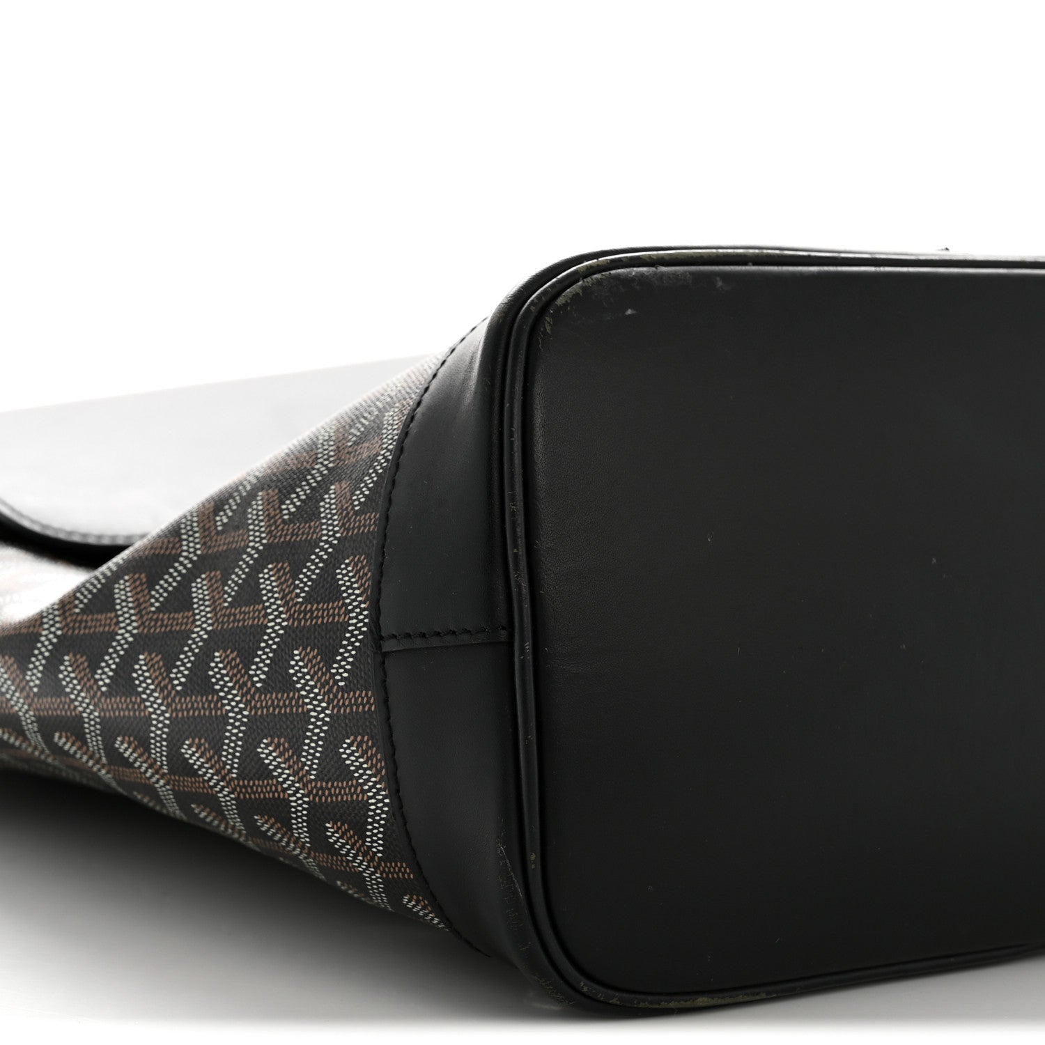 Goyard Goyardine Calfskin Alpin MM Backpack Black 8 of 15