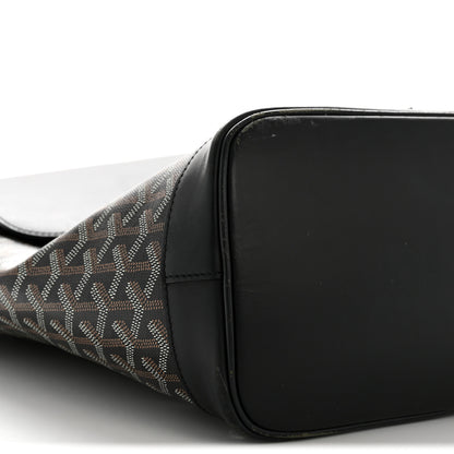 Goyard Goyardine Calfskin Alpin MM Backpack Black 8 of 15