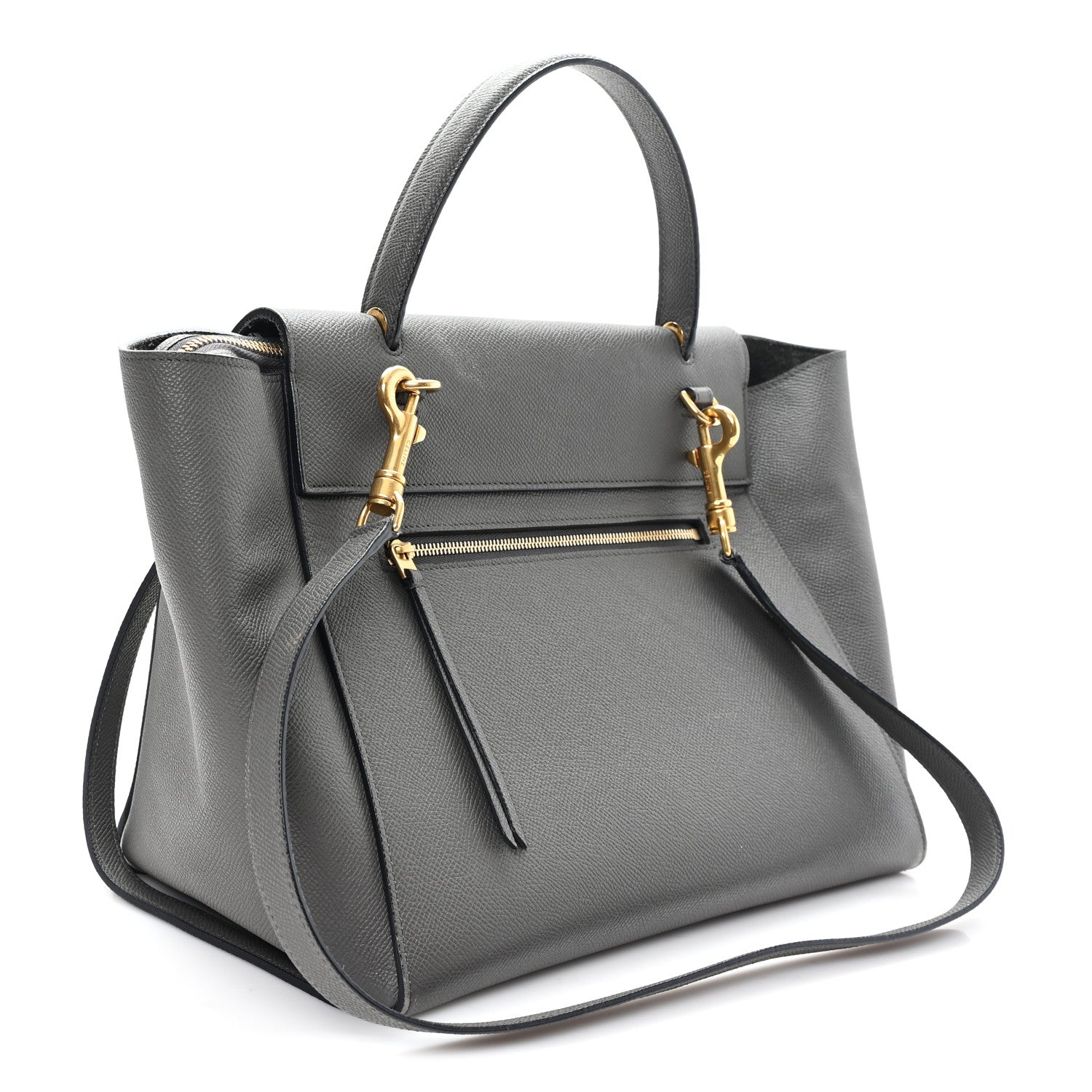 Celine Grained Calfskin Mini Belt Bag Grey 3 of 11