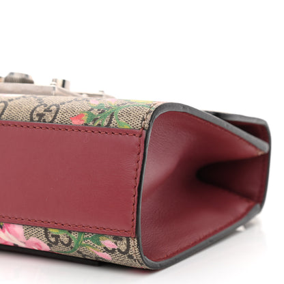 Gucci GG Supreme Monogram Blooms Small Padlock Shoulder Bag Beige Multicolor Dry Rose 10 of 12