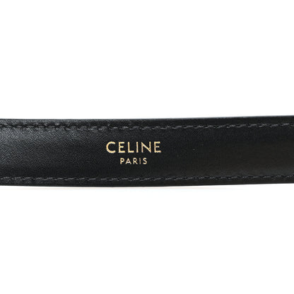 Celine Box Calfskin Medium 25mm Triomphe Belt 90 36 Black 3 of 6
