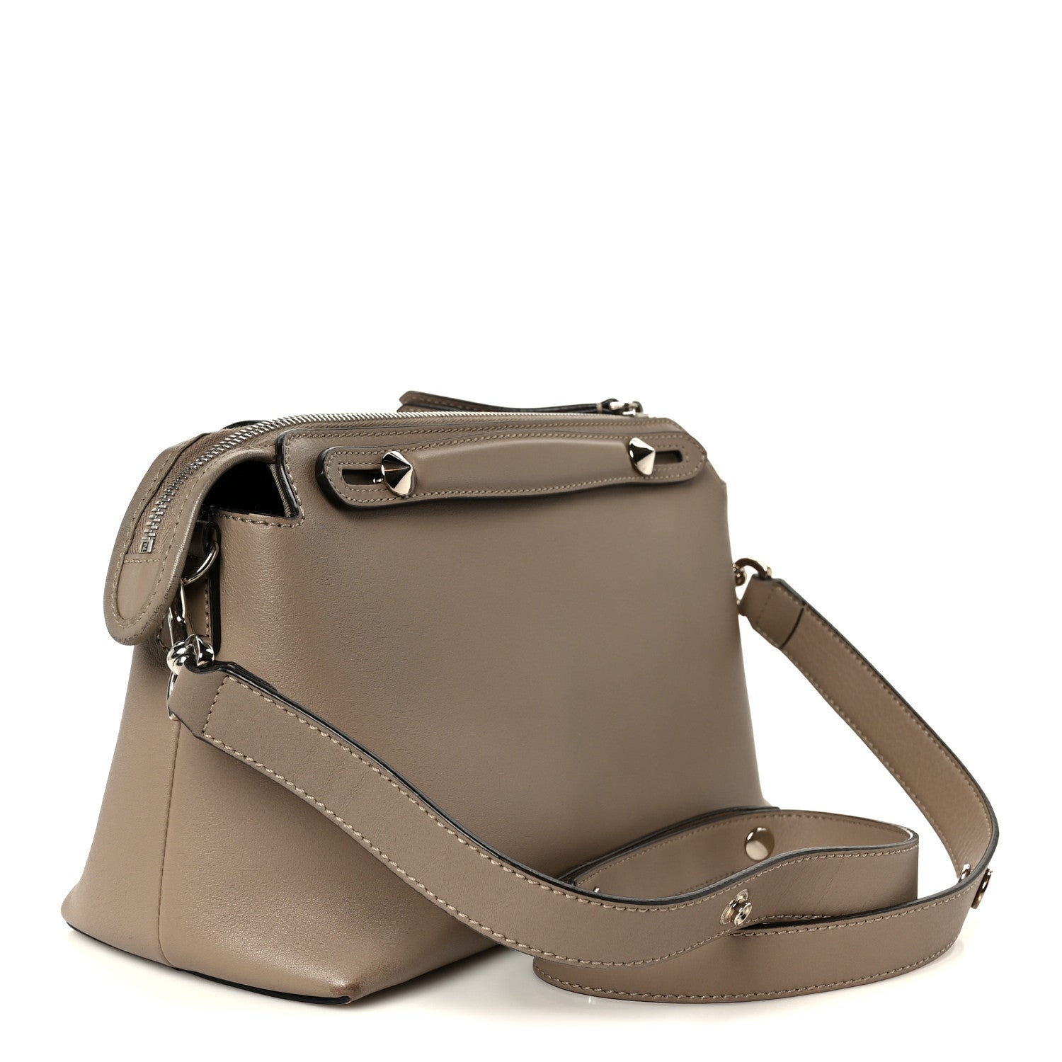 Fendi Vitello Dolce Medium By The Way Boston Bag Tortora 3 of 11