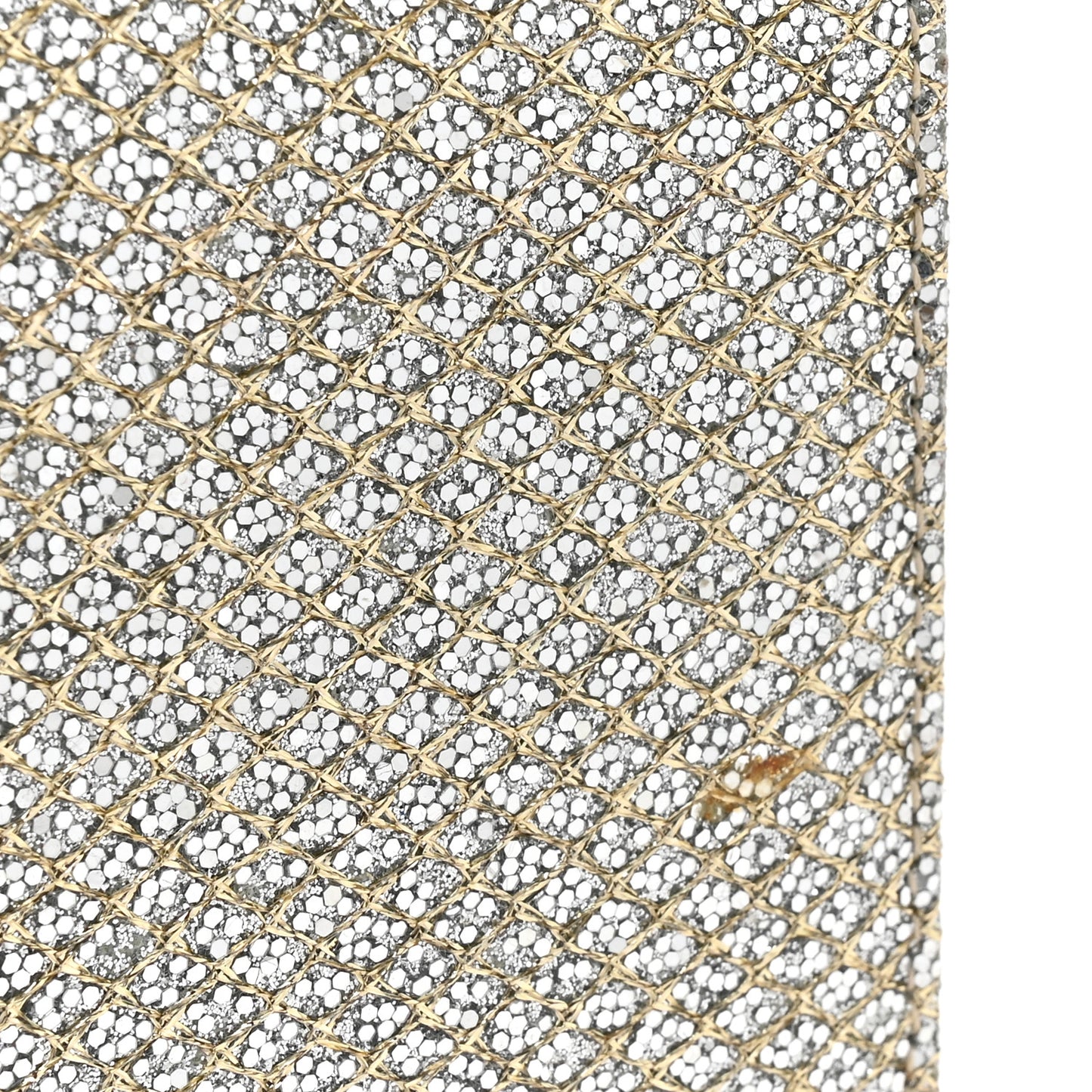 Glitter Fabric Camille Clutch Champagne