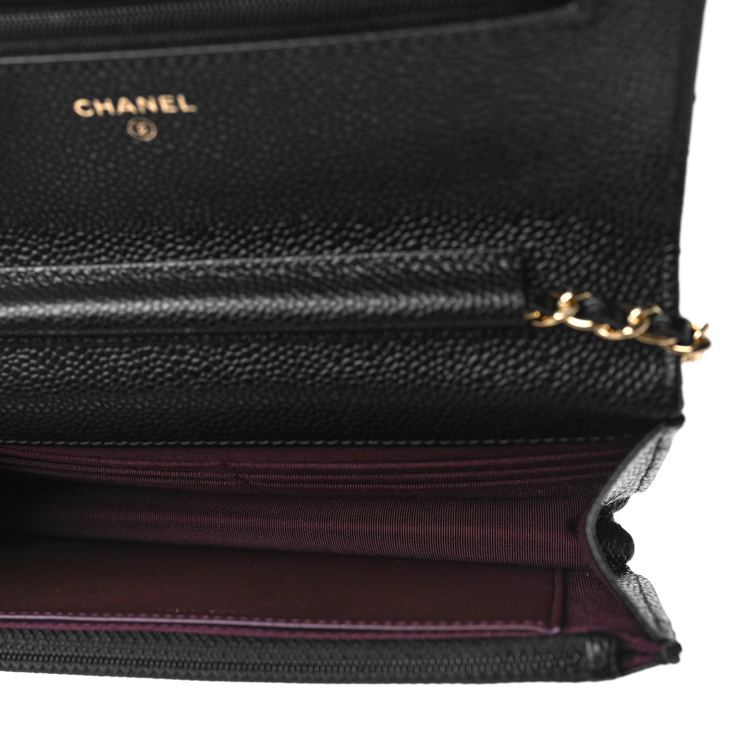 Chanel Caviar Quilted Wallet On Chain WOC Black 5 of 10