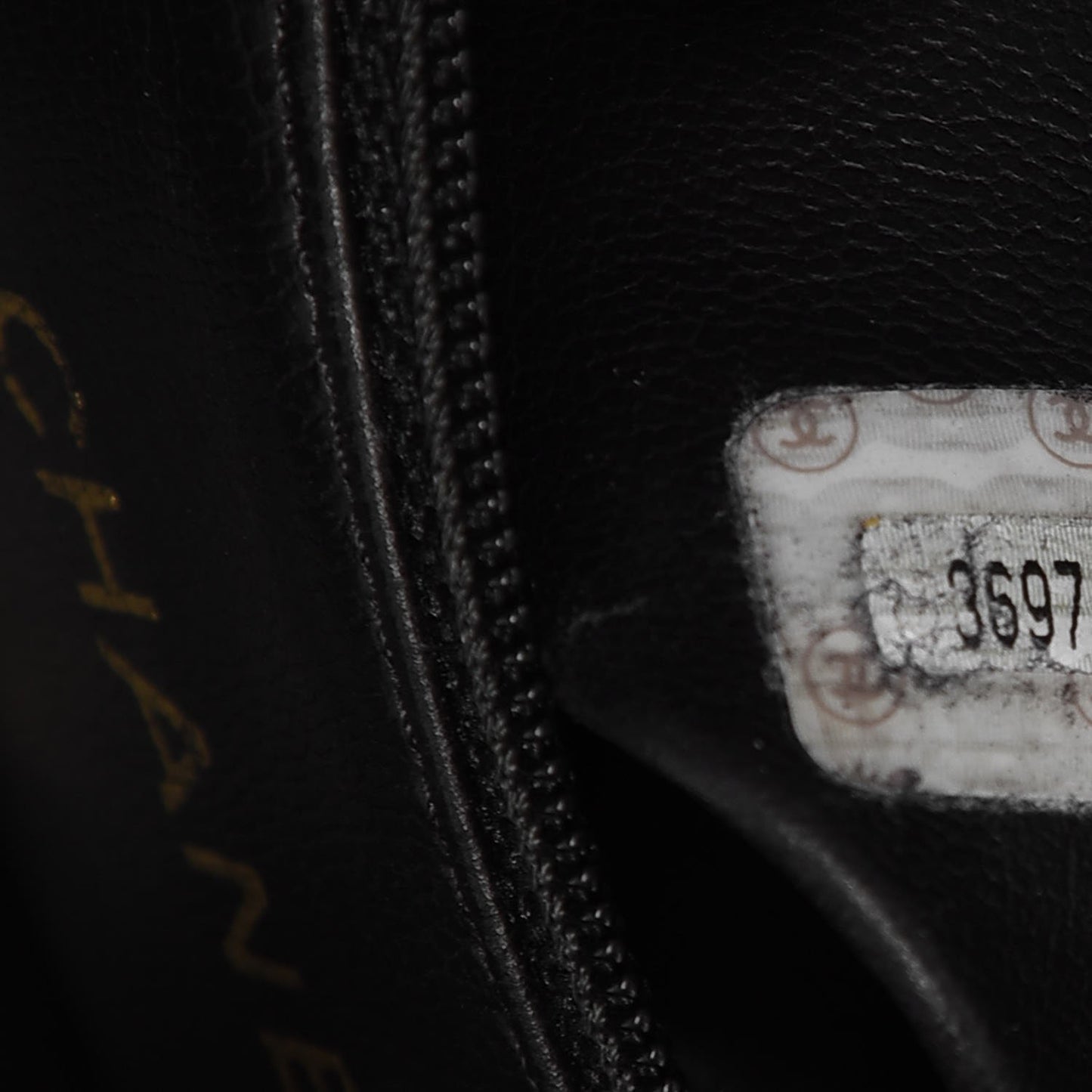 Caviar Drawstring Backpack Black