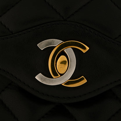 Chanel Lambskin Quilted Small Double Flap Black 13 of 16